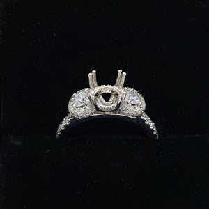 Venetti 14K White Gold Semi-Mount Engagement Ring