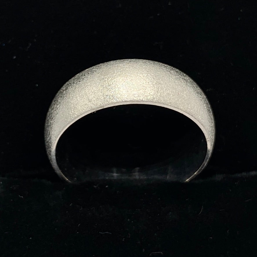 14K White Gold 7mm Satin Finish Wedding Band