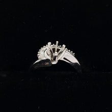 Load image into Gallery viewer, 14K White Gold Semi-Mount Wedding Set w/ 48 pt Baguette Diamonds
