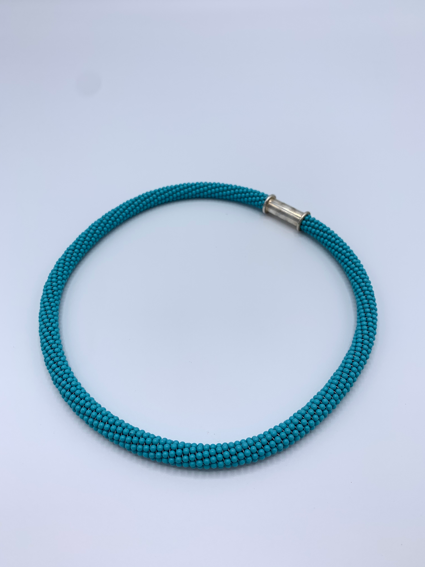 Turquoise Bead Choker Necklace