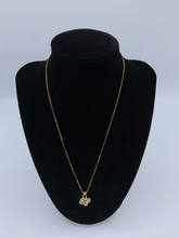 Load image into Gallery viewer, 14K Yellow Gold Free Form Diamond Necklace
