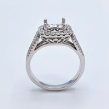 Load image into Gallery viewer, Estate 14K White Gold Semi-Mount Engagement Ring
