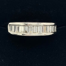 Load image into Gallery viewer, 14K White Gold 1 Ct. Total Weight Baguette Diamond Band
