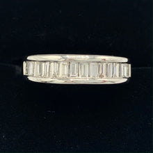 Load image into Gallery viewer, 14K White Gold 1 Ct. Total Weight Baguette Diamond Band
