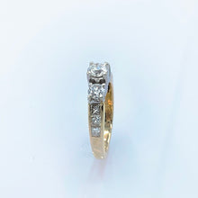 Load image into Gallery viewer, Estate 14K Yellow and White Gold Diamond Wedding Ring
