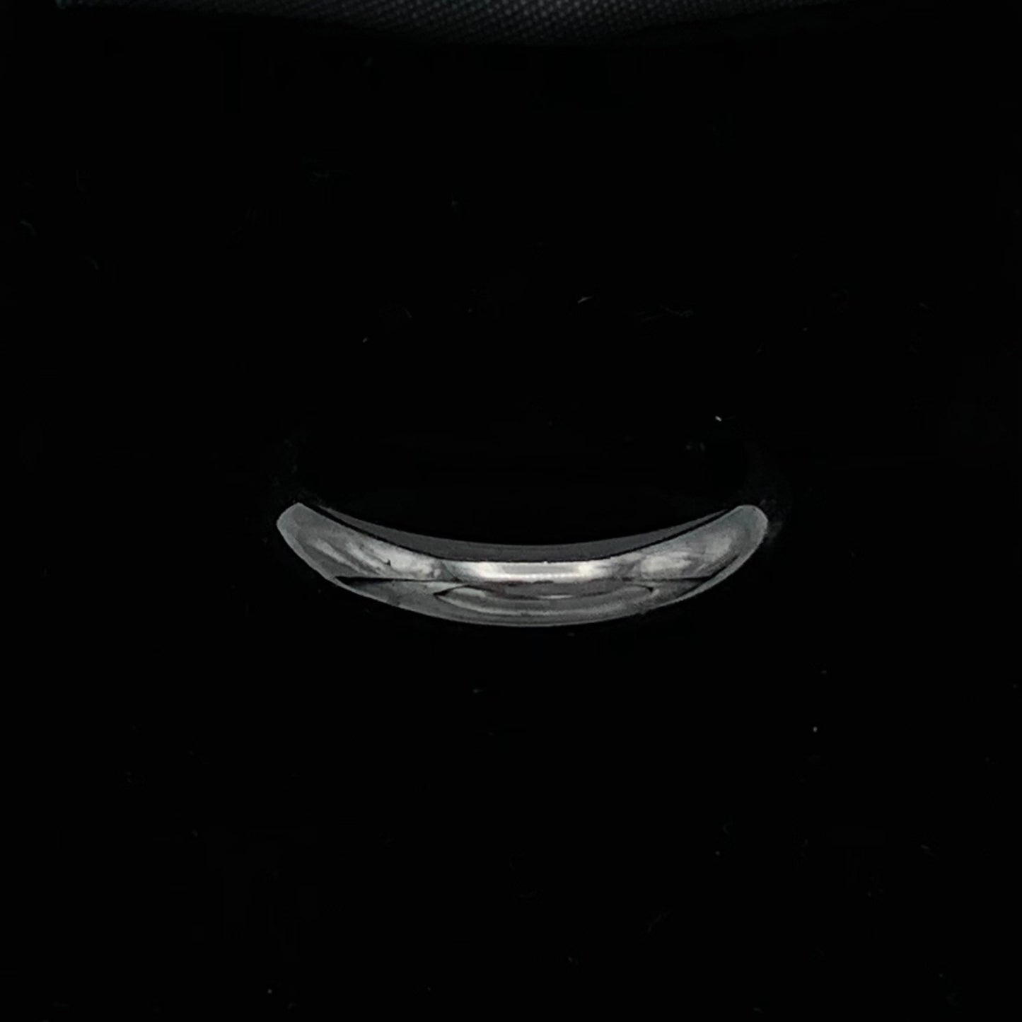 14K White Gold 4mm 1/2 Round Wedding Band