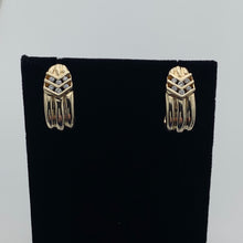 Load image into Gallery viewer, 14K Yellow Gold Diamond Cuff Earrings
