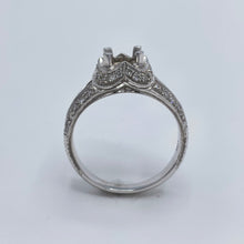 Load image into Gallery viewer, 18K White Gold .25 Ct T.W. Diamond Semi-Mount Engagement Ring
