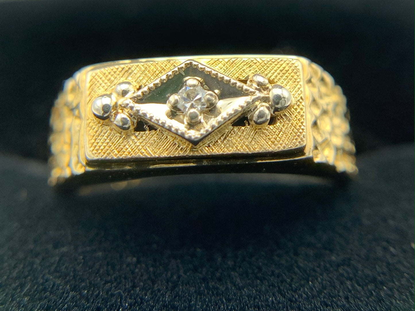 14K Yellow Gold Baby Ring