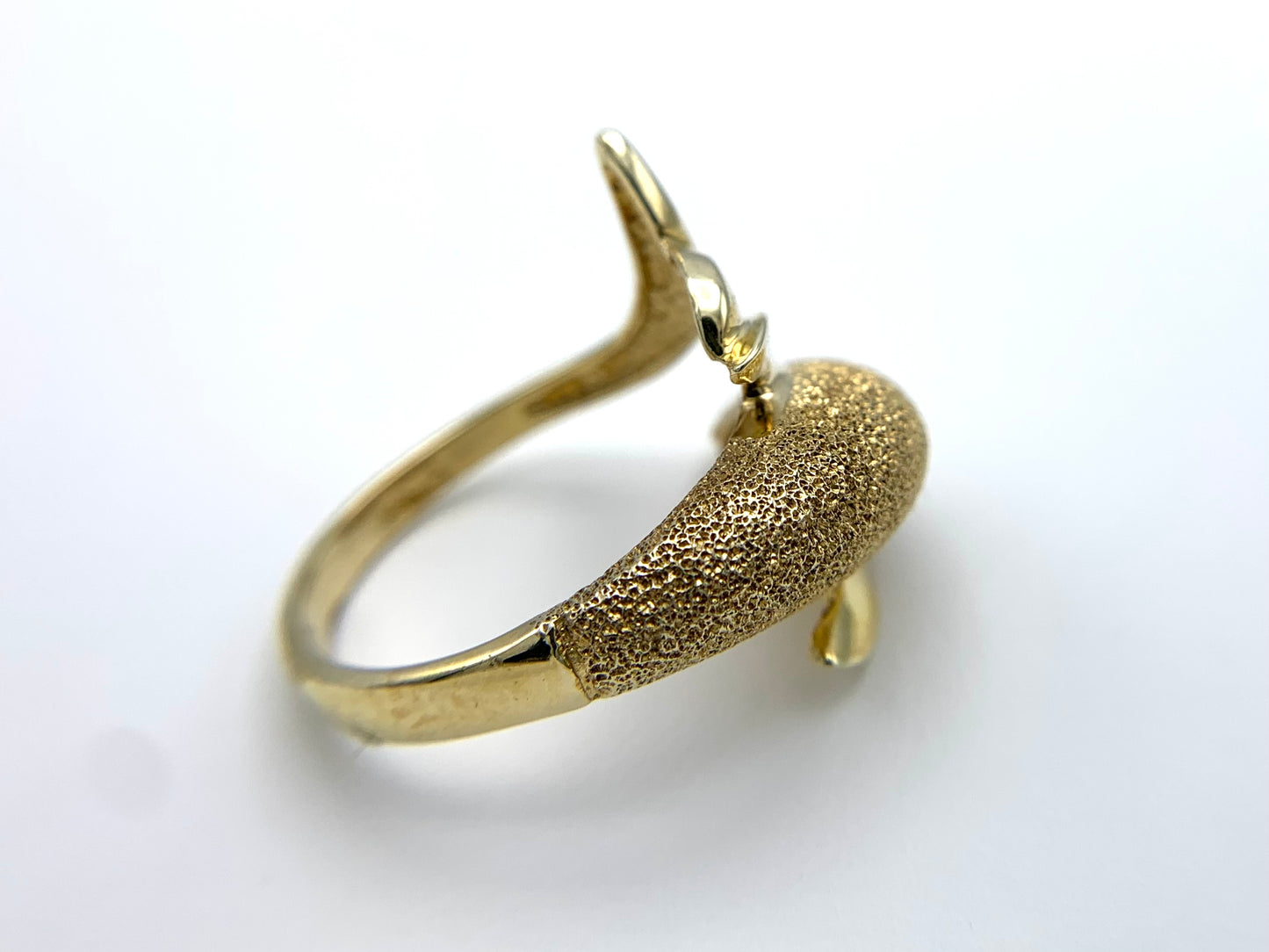 14K Yellow Gold Dolphin Ring