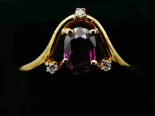 Load image into Gallery viewer, 10K Yellow Gold Oval Ruby Ring
