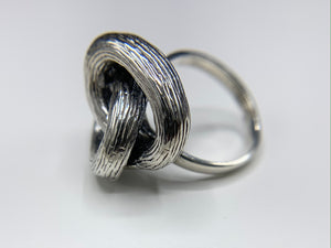 Sterling Silver Interlocking Circle Ring