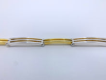 Load image into Gallery viewer, Sterling Silver and Gold Plated Two Tone Bracelet
