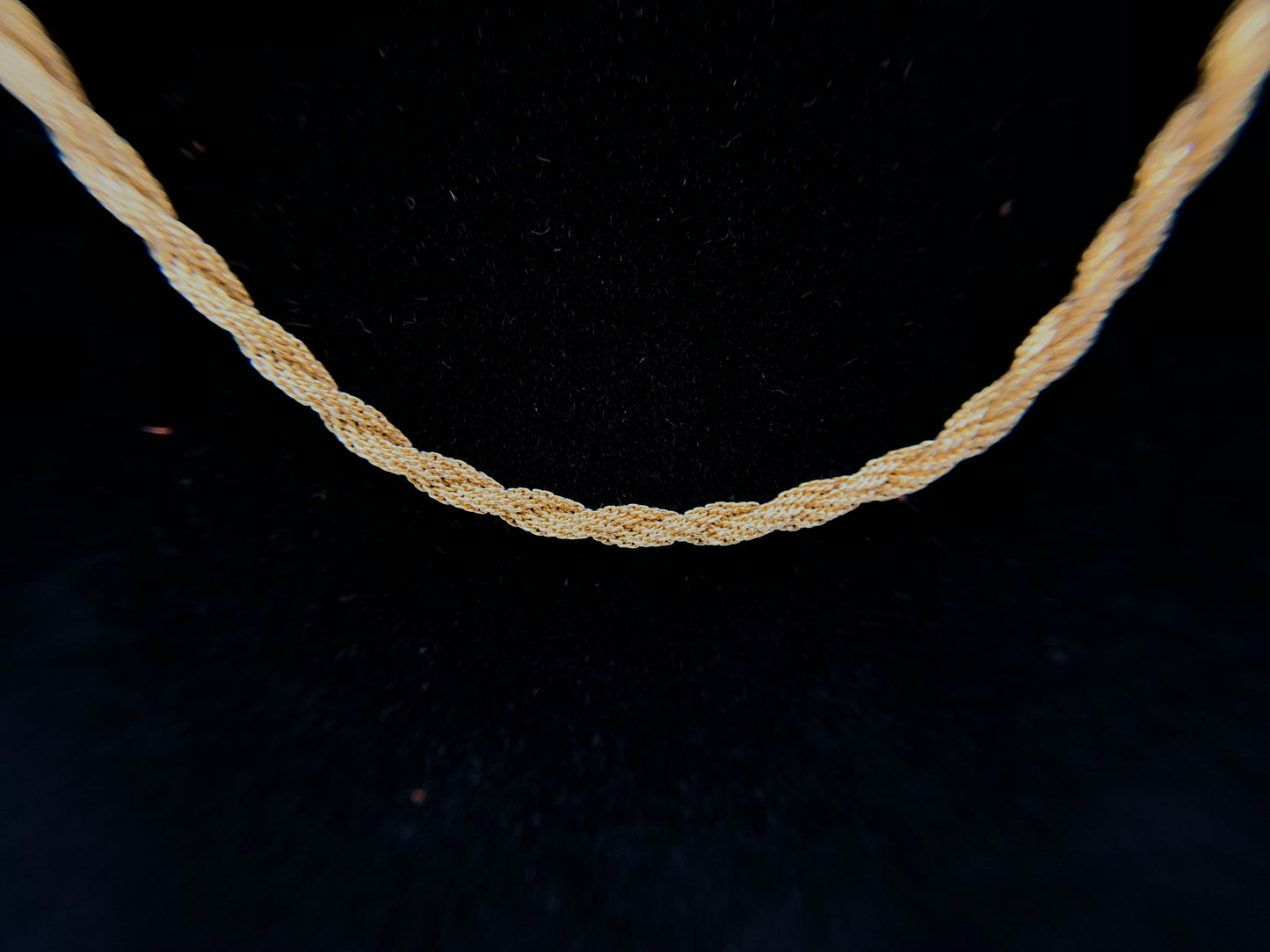 15 inch Gold Filled Twisted Foxtail Style Chain