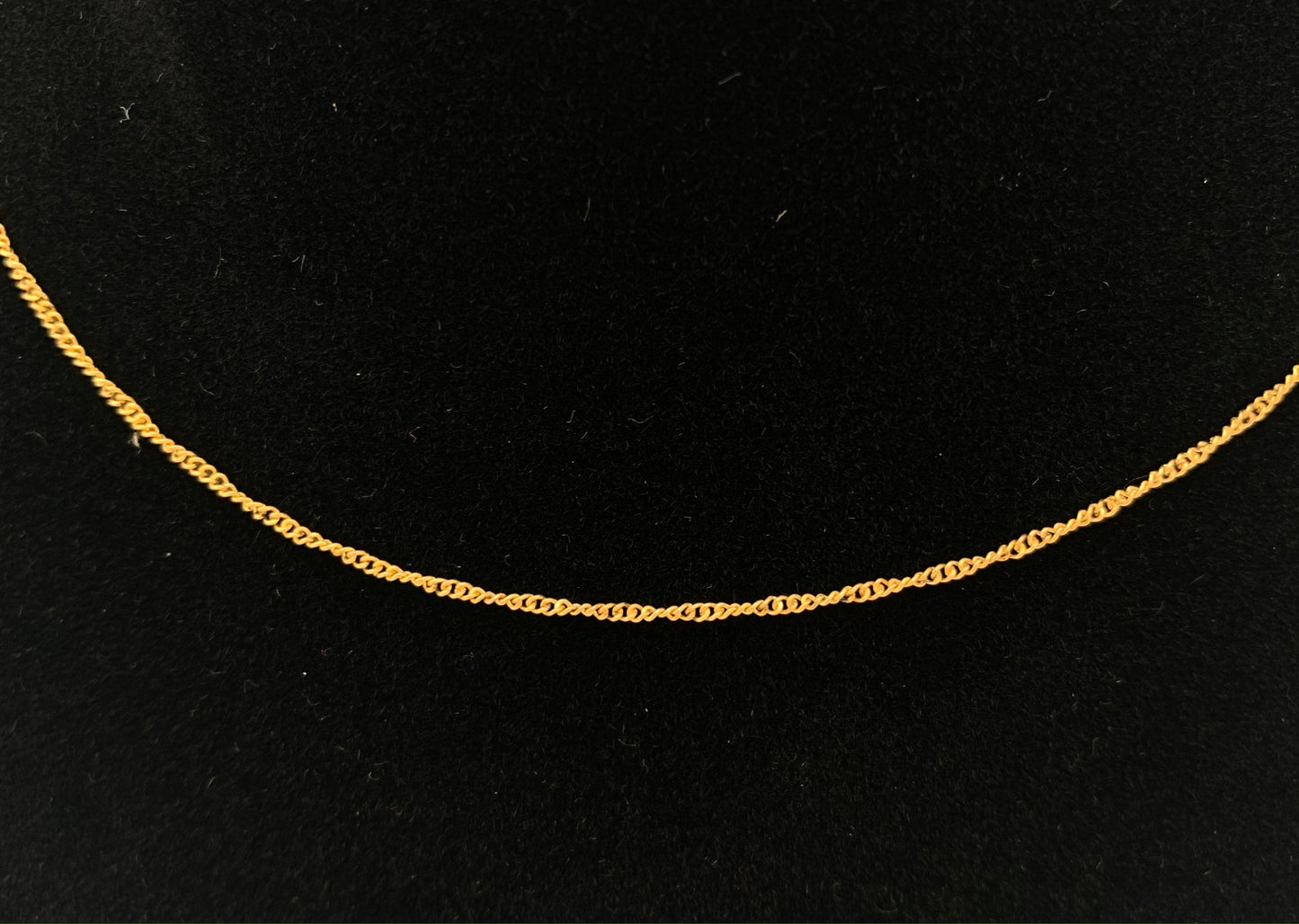 24 inch Gold Filled Thin Curb Link Style Chain