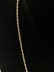 Sterling Silver 18 Inch Rope Style Chain