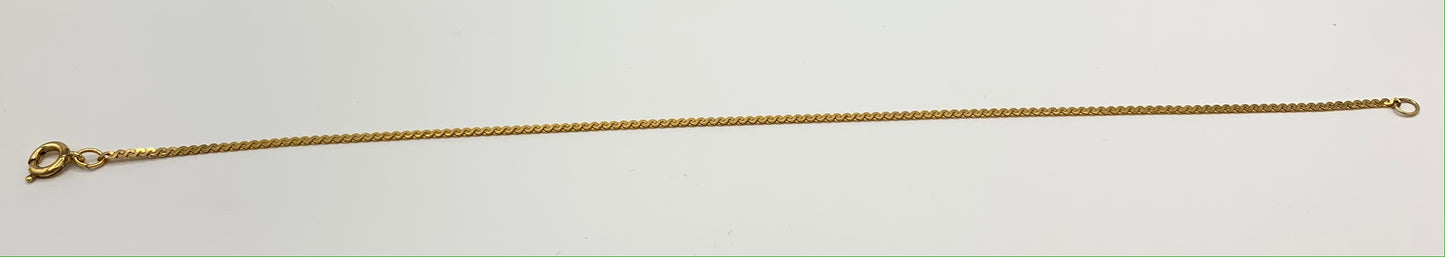 Thin Gold Filled Serpentine Style Bracelet
