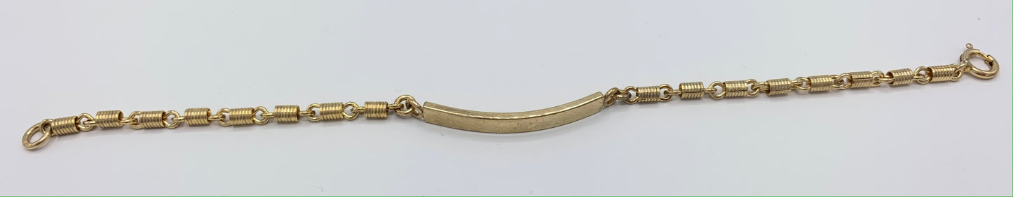 Gold Filled ID Link Bracelet