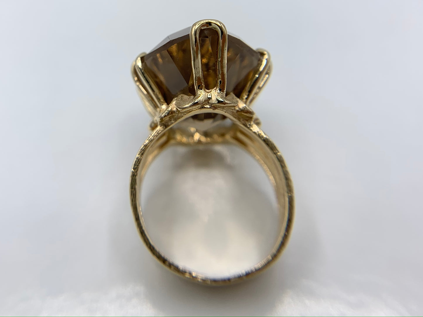 14K Yellow Gold Smoky Topaz Ring