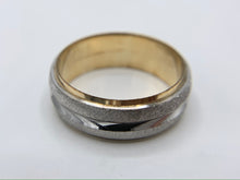 Load image into Gallery viewer, 14K Yellow and White Gold Men&#39;s Two Tone Wedding Band
