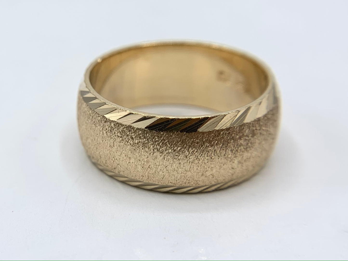 14K Yellow Gold S & L Wedding Band