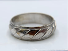 Load image into Gallery viewer, 14K White Gold 6 mm Art Carved Wedding Band
