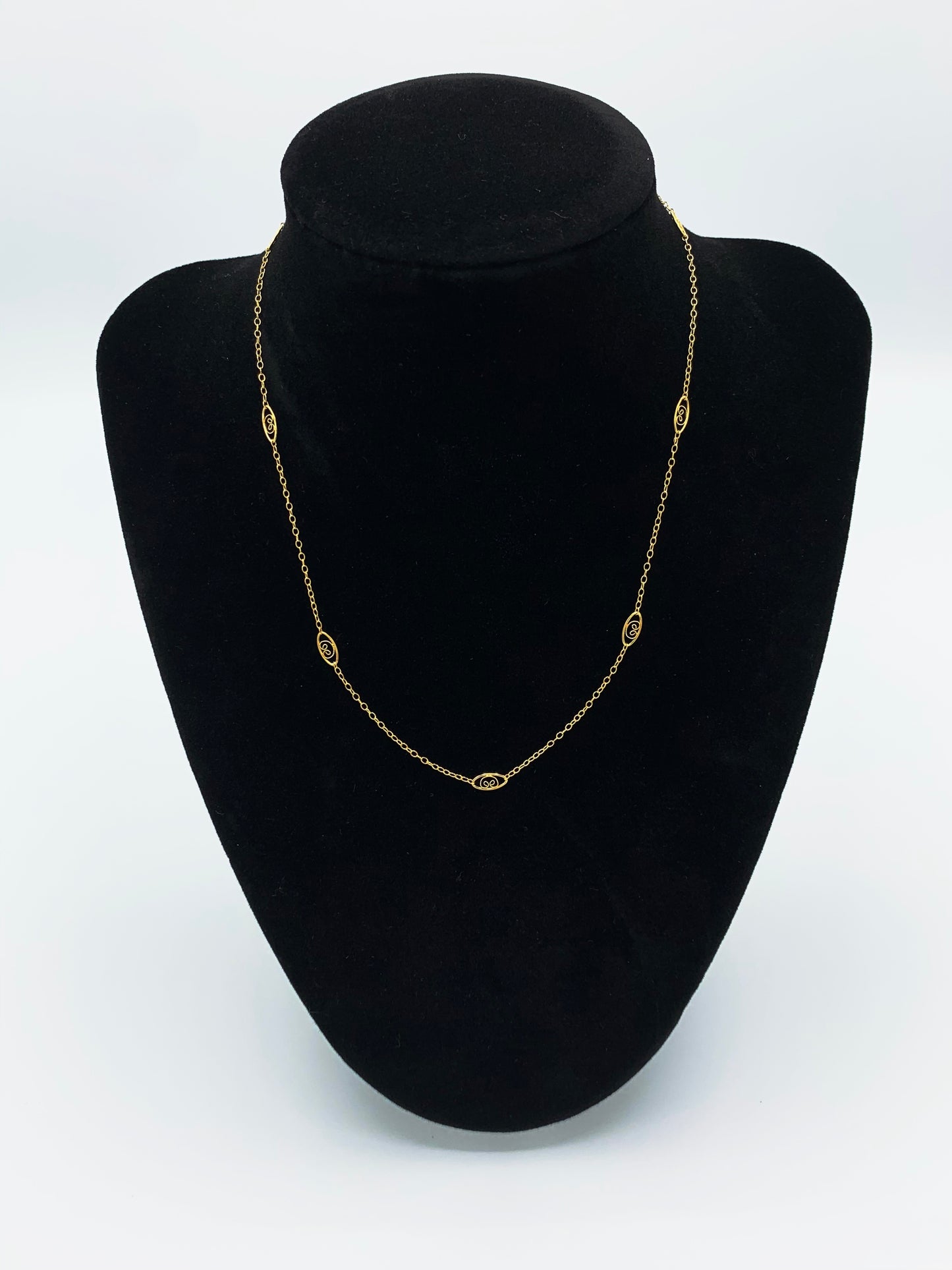 15 Inch 14K Yellow Gold Neck Chain