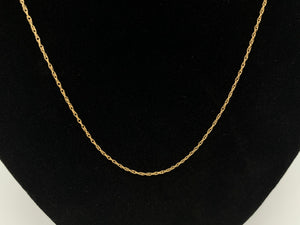 14K Gold Double Link Style Neck Chain
