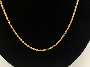 20 inch 14K Gold Double Link Style Neck Chain