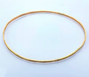 14K Gold 1.5 mm Bangle Bracelet