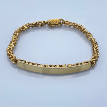 Load image into Gallery viewer, 14K Yellow Gold Nugget Style ID Bracelet
