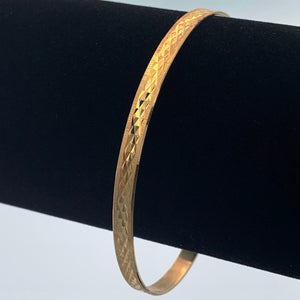 10K Yellow Gold 4.5mm Bangle Bracelet