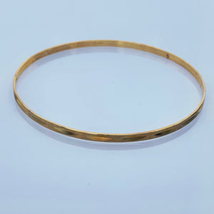 10K Yellow Gold 3mm Bangle Bracelet
