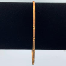 Load image into Gallery viewer, 10K Yellow Gold 2mm Bangle Bracelet with Star Design
