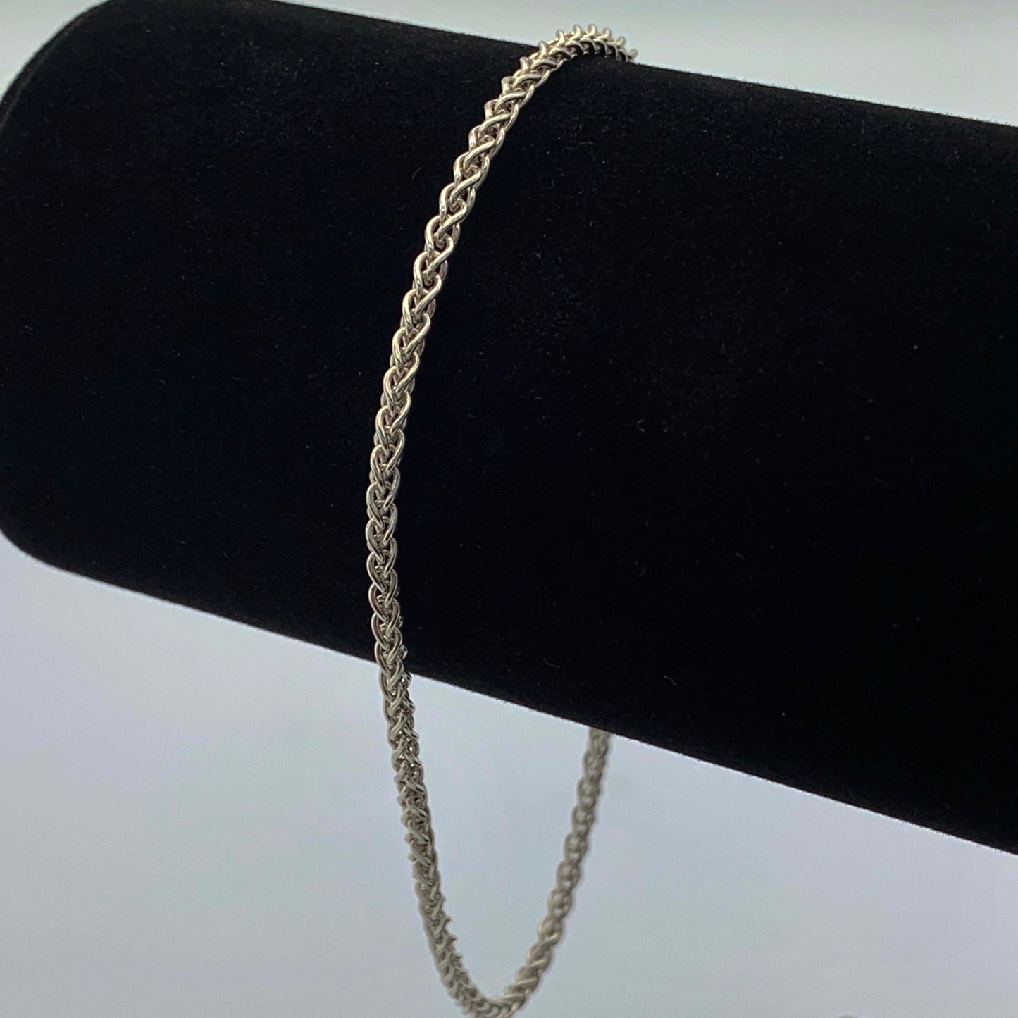 Sterling Silver Foxtail Style Wrist or Ankle Bracelet