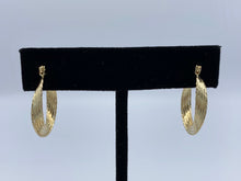 Load image into Gallery viewer, 14K Yellow Gold Twist Hoop Earrings
