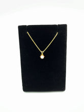 Load image into Gallery viewer, Estate 14K Yellow Gold 20 pt Diamond Pendant
