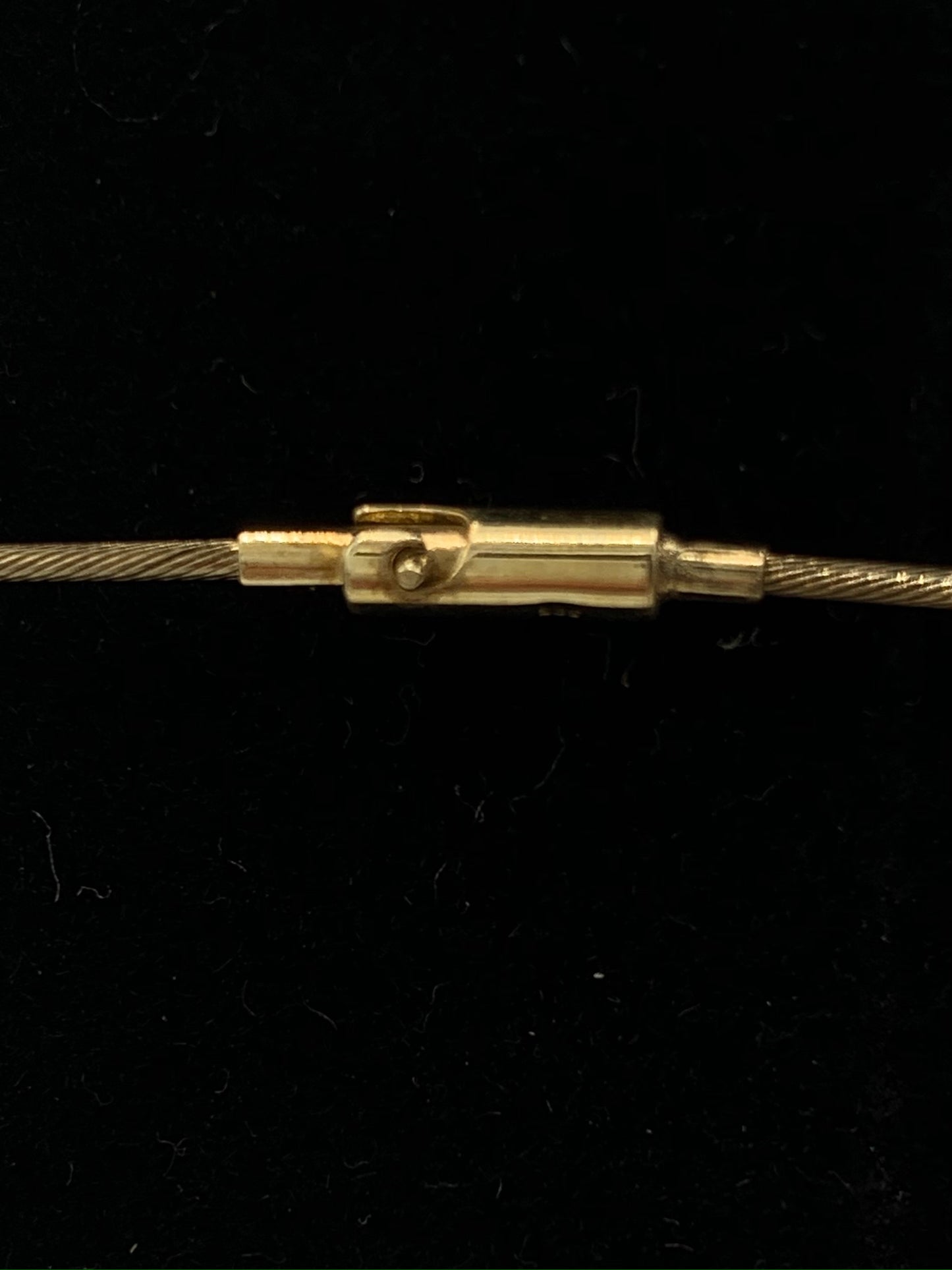 14K Yellow Gold Choker Necklace with Three Fresh Water Pearls