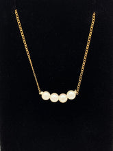 Load image into Gallery viewer, 14K Yellow Gold Four Cultured Pearl Necklace
