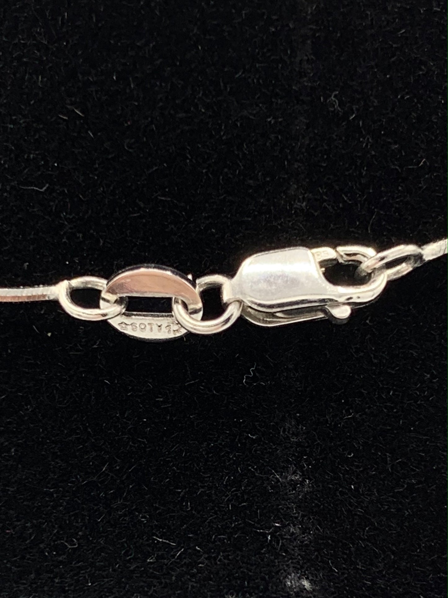 14K White Gold Blue Topaz and Diamond Tear Drop Necklace