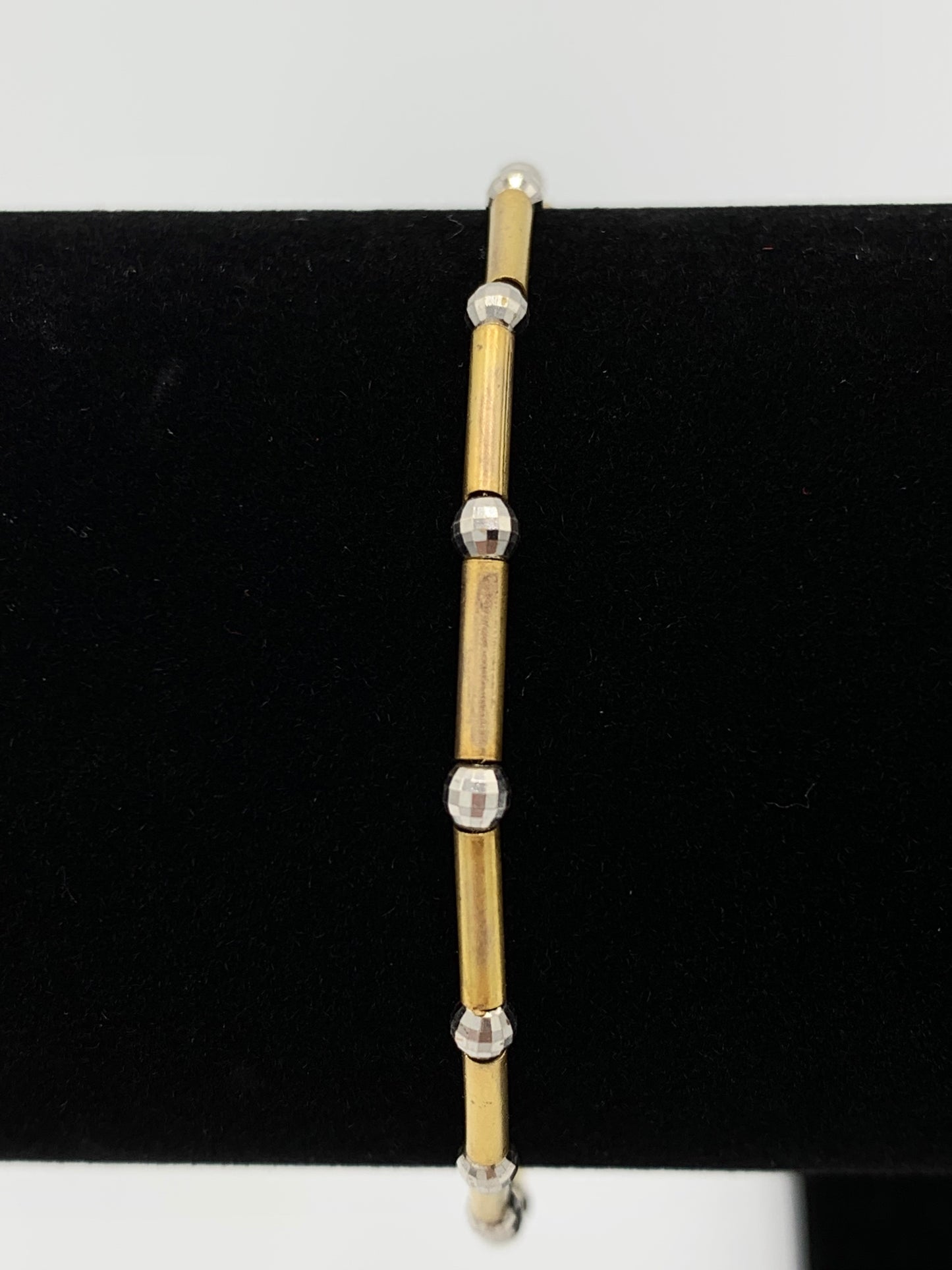 14K Yellow and White Liquid Gold Two Tone Bracelet
