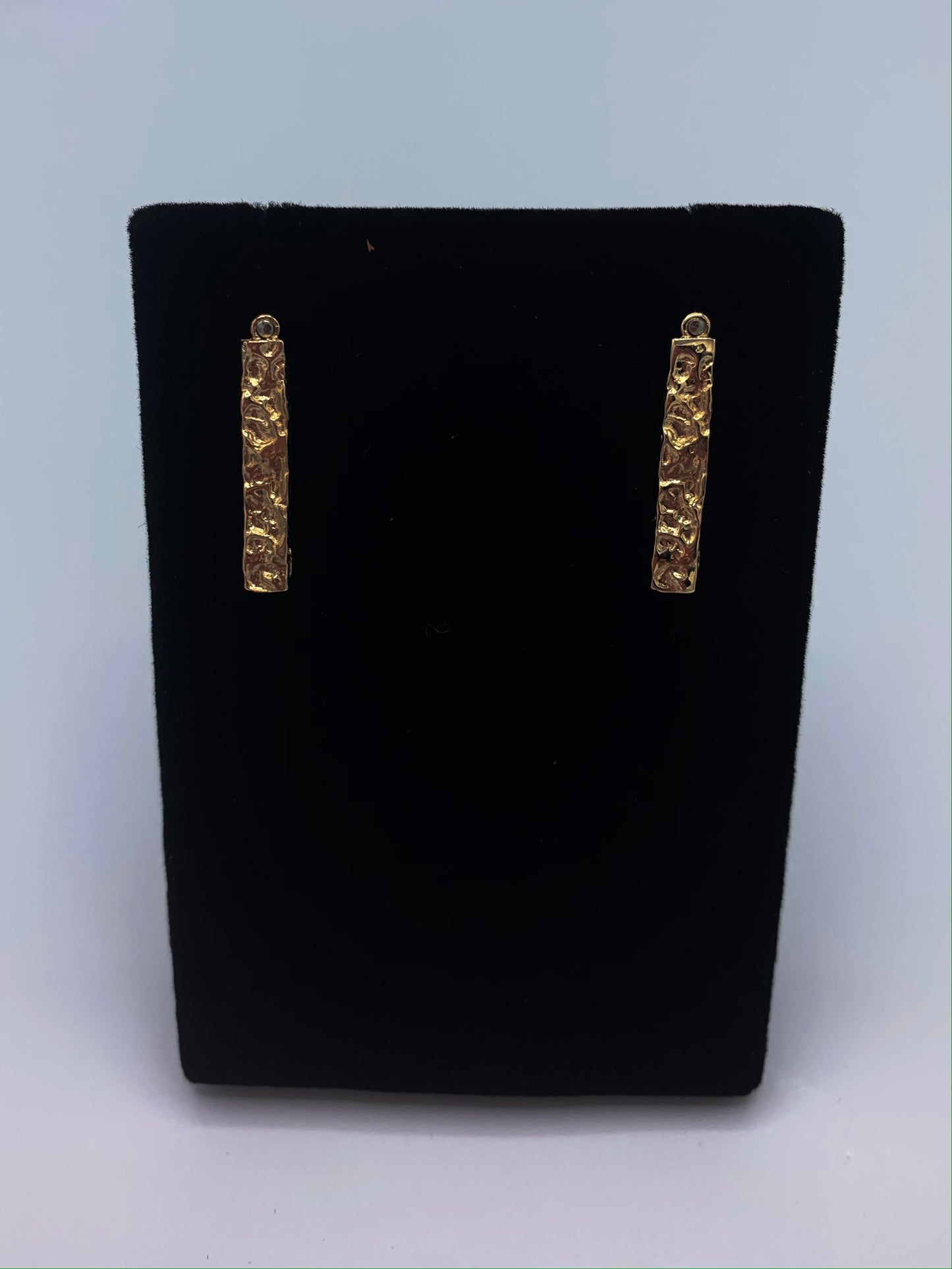 14K Yellow Gold Nugget Earring Converters