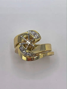 .80 TCW Princess Cut Diamond Semi-Mount Wedding Set in 14K Yellow Gold