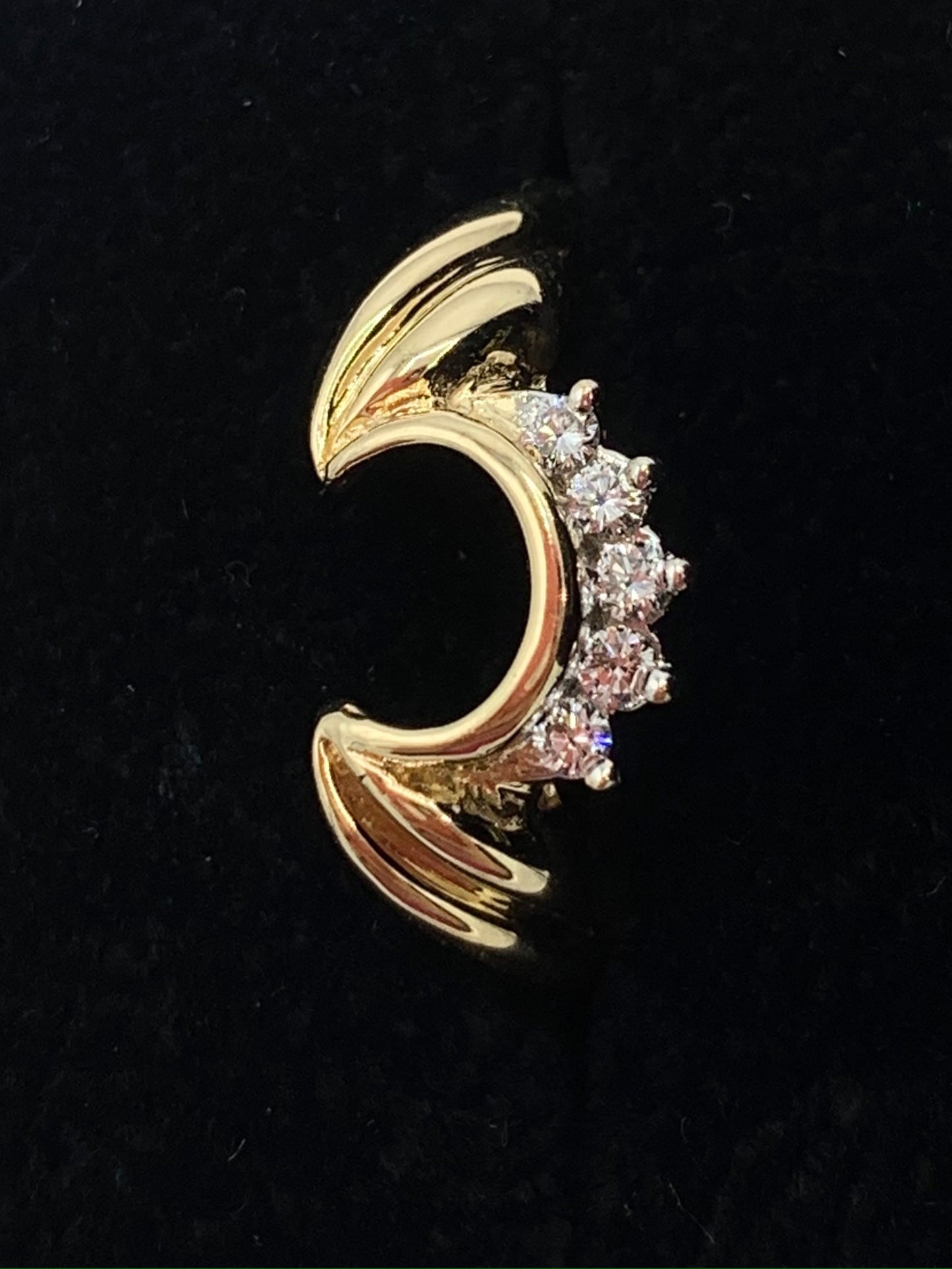 14K Yellow Gold .15 TCW Diamond Enhancer Ring