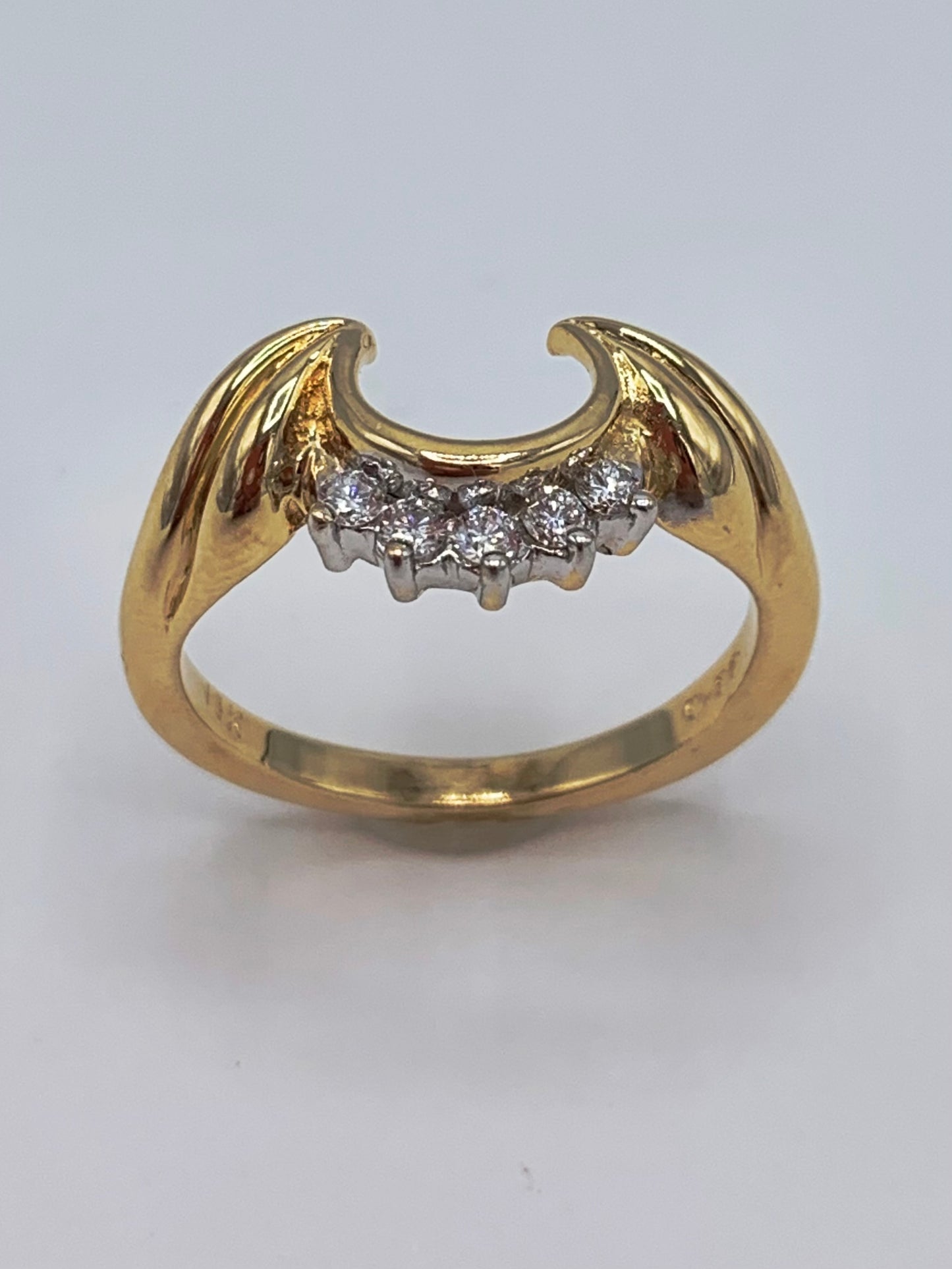 14K Yellow Gold .15 TCW Diamond Enhancer Ring