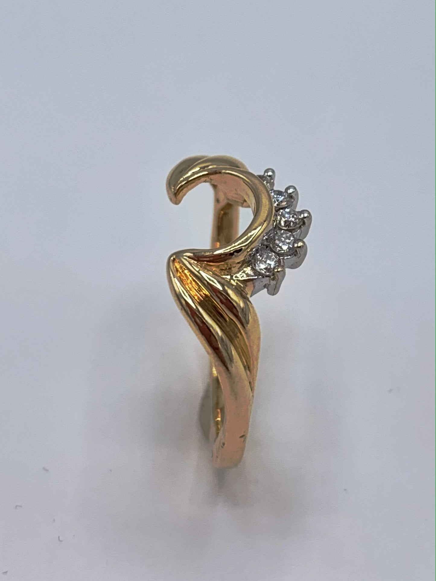 14K Yellow Gold .15 TCW Diamond Enhancer Ring