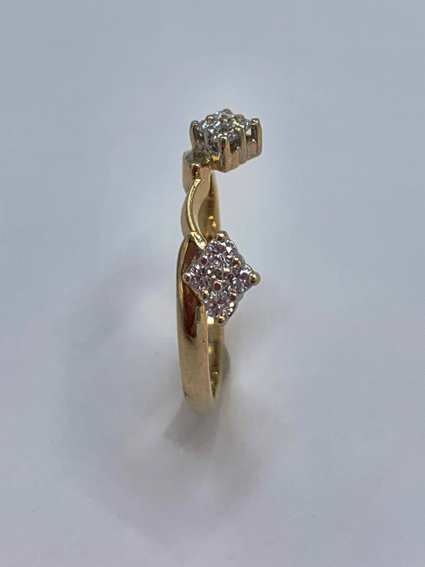 14K Yellow Gold .25 TCW Diamond Enhancer Ring