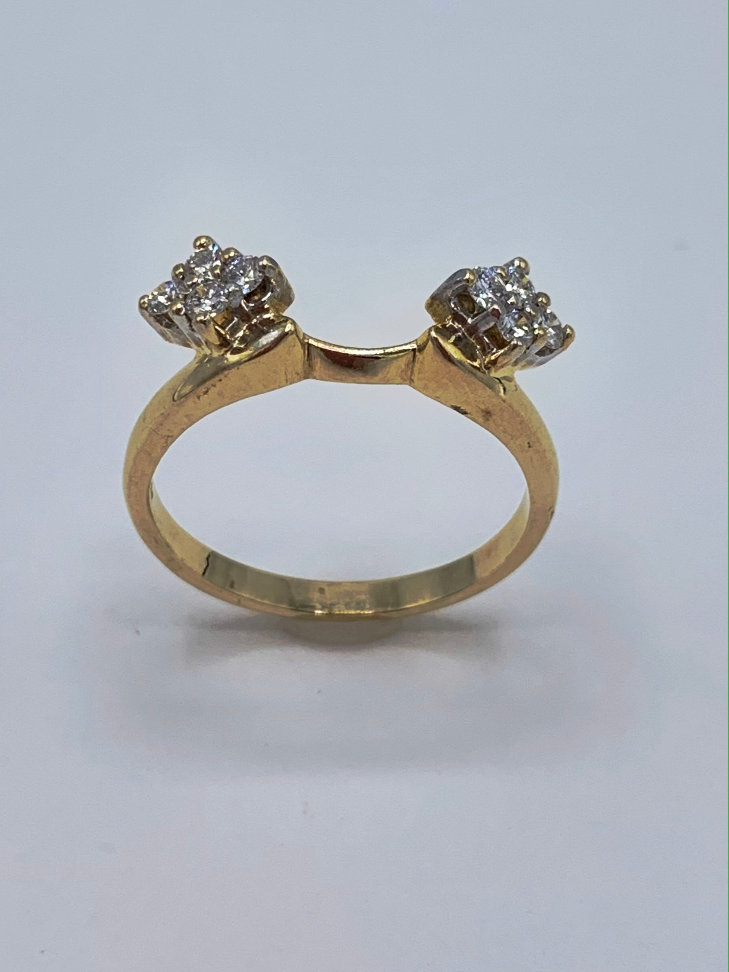 14K Yellow Gold .25 TCW Diamond Enhancer Ring