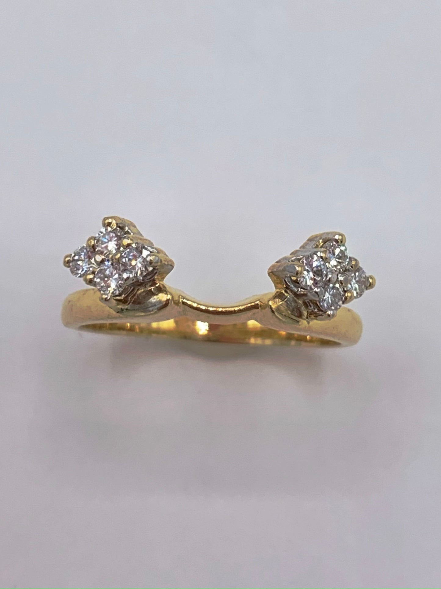 14K Yellow Gold .25 TCW Diamond Enhancer Ring