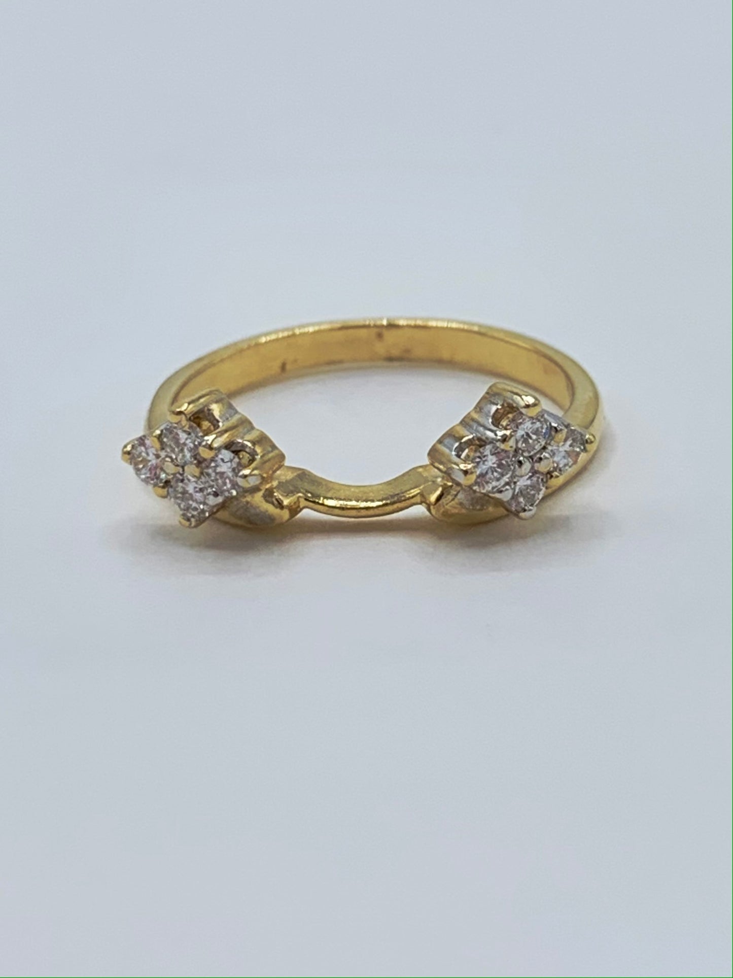 14K Yellow Gold .25 TCW Diamond Enhancer Ring